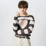 Soft Boy Heart Cut Out Crop Top