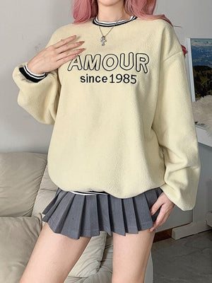 Soft Girl Amour Sweatshirt-Mauv Studio