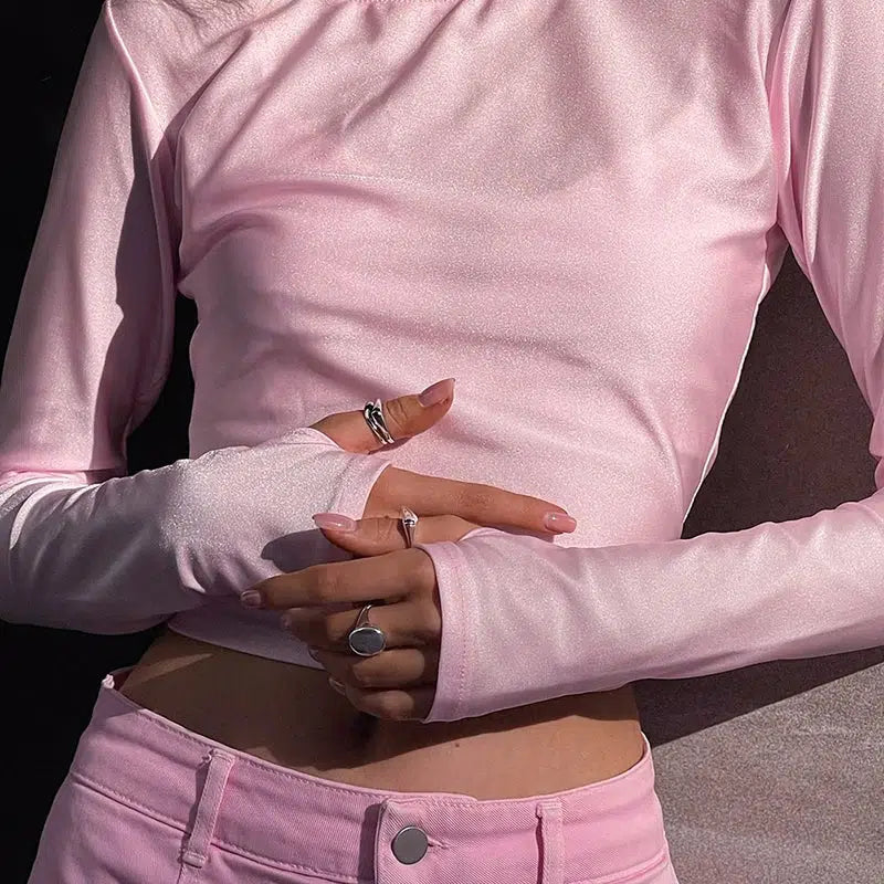 Soft Girl Candy Pink Metallic Top – MAUV STUDIO®® – MAUVSTUDIO®