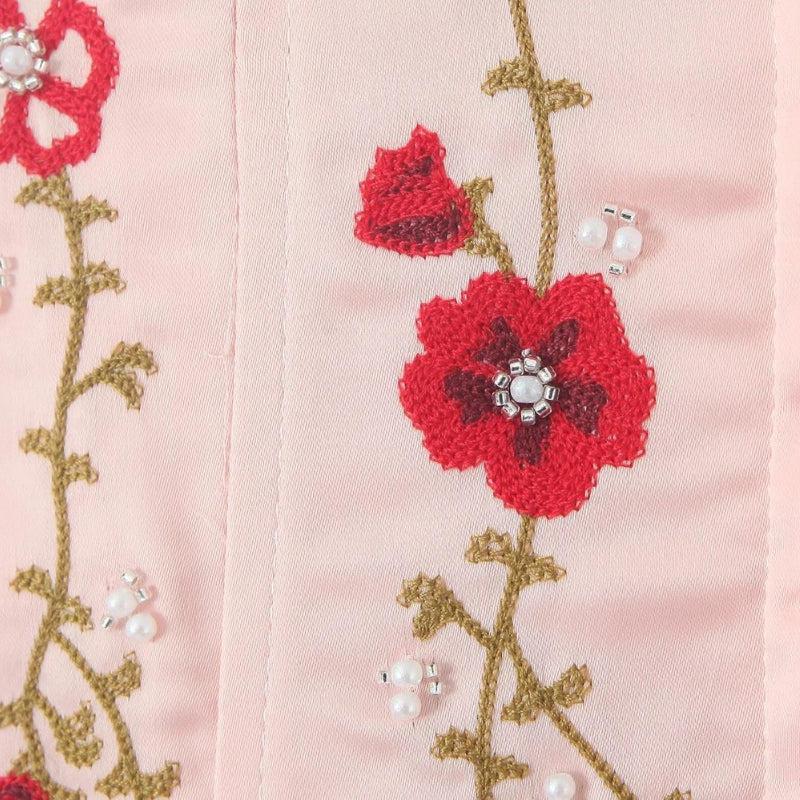 Soft Girl Embroidered Beaded Corset Top-Mauv Studio