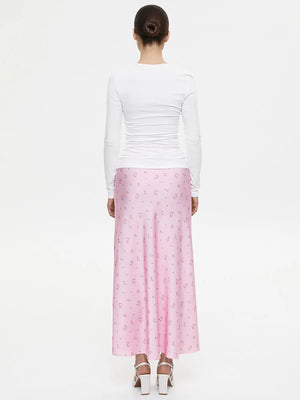 , Y2K skirt styled with a crop top