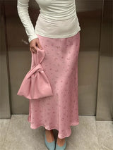 , Y2K skirt styled with a crop top