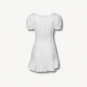 Soft Girl Lace Up Mini Dress-Mauv Studio