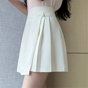 , Y2K skirt styled with a crop top