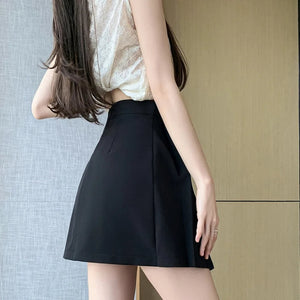 , Y2K skirt styled with a crop top