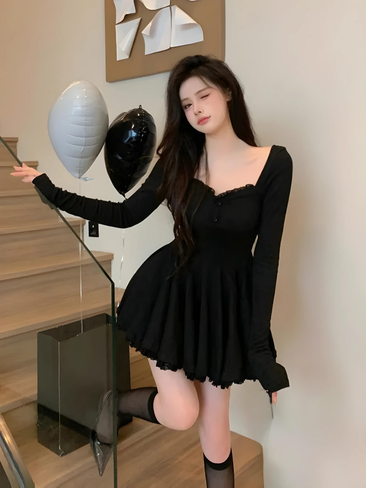 Soft Girl Sweetheart Neckline Mini Dress view 11 | MAUVSTUDIO®