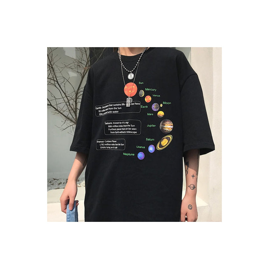 Solar System Oversized Tee-T-Shirts-MAUV STUDIO-STREETWEAR-Y2K-CLOTHING