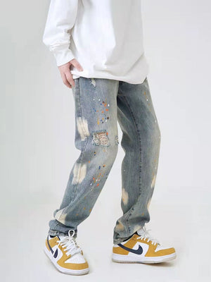 'Splat' Jeans-Jeans-MAUV STUDIO-STREETWEAR-Y2K-CLOTHING