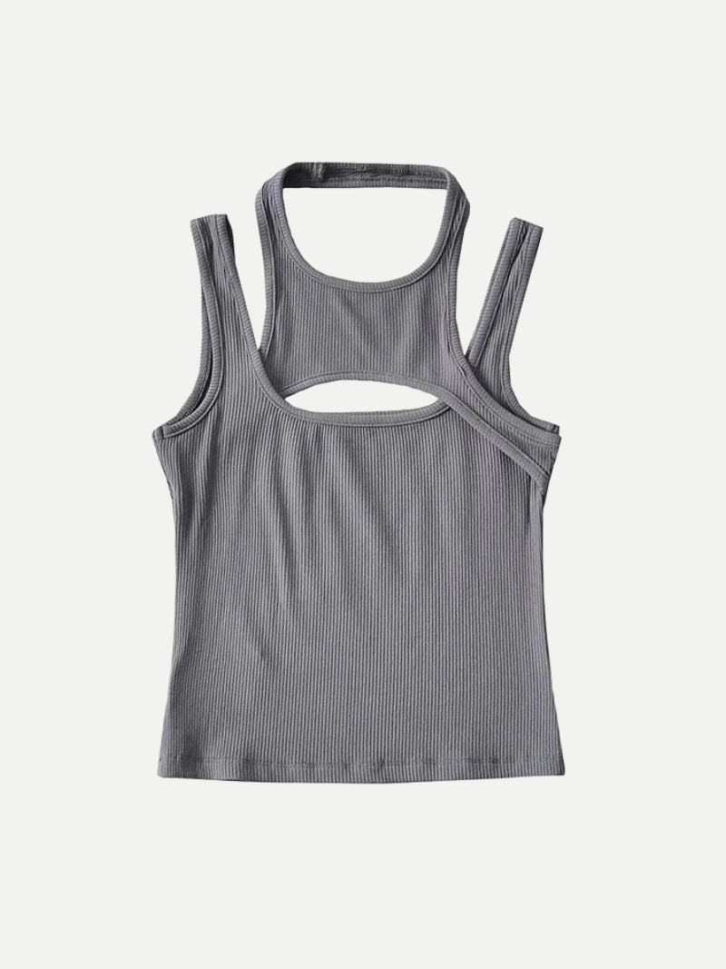 Sporty Asymmetric Tank Top – MAUVSTUDIO®