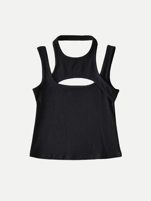 Sporty Asymmetric Tank Top – MAUVSTUDIO®