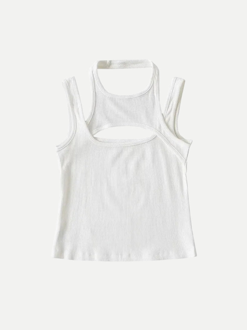 Sporty Asymmetric Tank Top – MAUVSTUDIO®