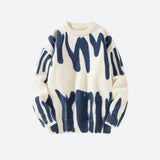 Spray Paint Soft Touch Knitted Sweater-Cream-S-Mauv Studio