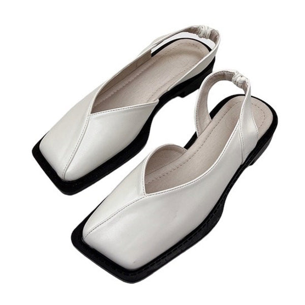 Square Toe Sandals-Shoes-MAUV STUDIO-STREETWEAR-Y2K-CLOTHING