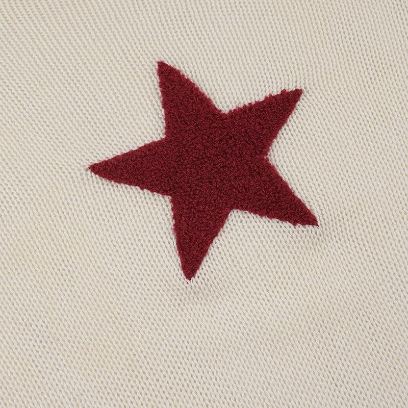 Star Embroidery Knitted Top-Mauv Studio