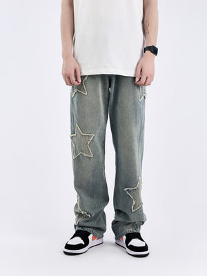 'Starry' Jeans-Jeans-MAUV STUDIO-STREETWEAR-Y2K-CLOTHING