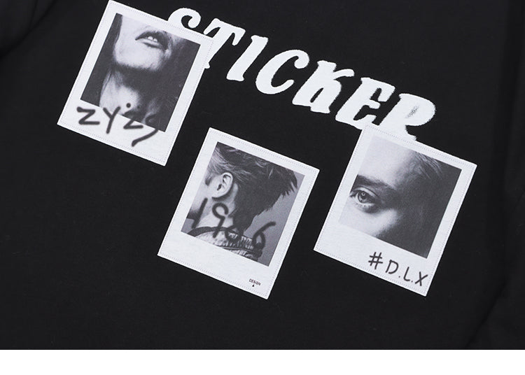 'Sticker' T shirt-T-Shirts-MAUV STUDIO-STREETWEAR-Y2K-CLOTHING