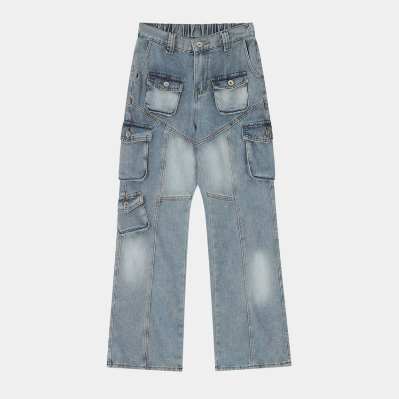 'Stitch' Jeans-Jeans-MAUV STUDIO-STREETWEAR-Y2K-CLOTHING