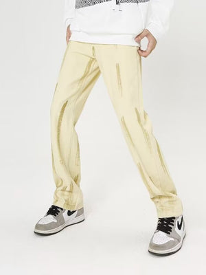 'Striped' Jeans-Jeans-MAUV STUDIO-STREETWEAR-Y2K-CLOTHING