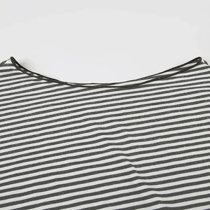 Striped Neck Tie Top – MAUVSTUDIO®
