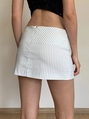 , Y2K skirt styled with a crop top