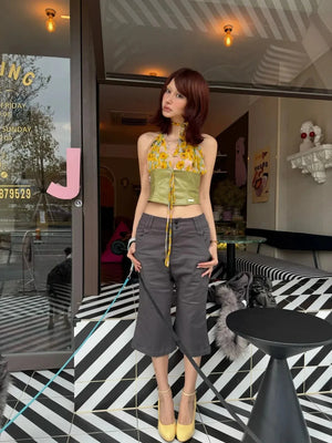 Sunflower Halter Top – MAUVSTUDIO®