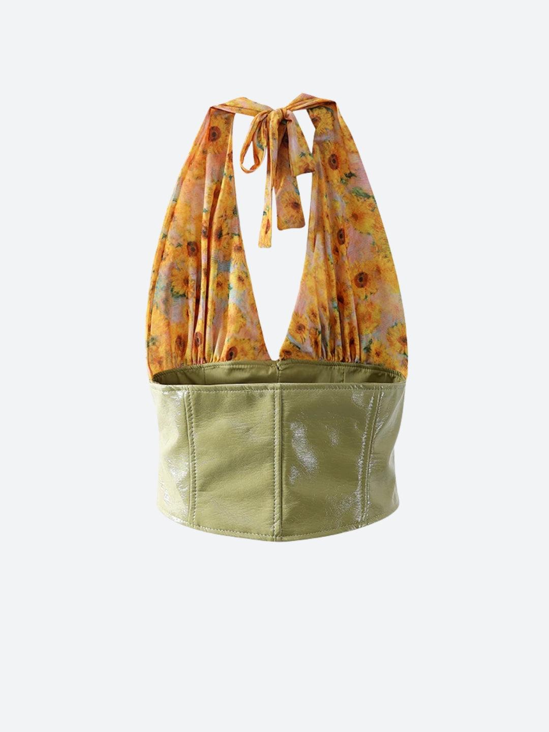 Sunflower Halter Top – MAUVSTUDIO®