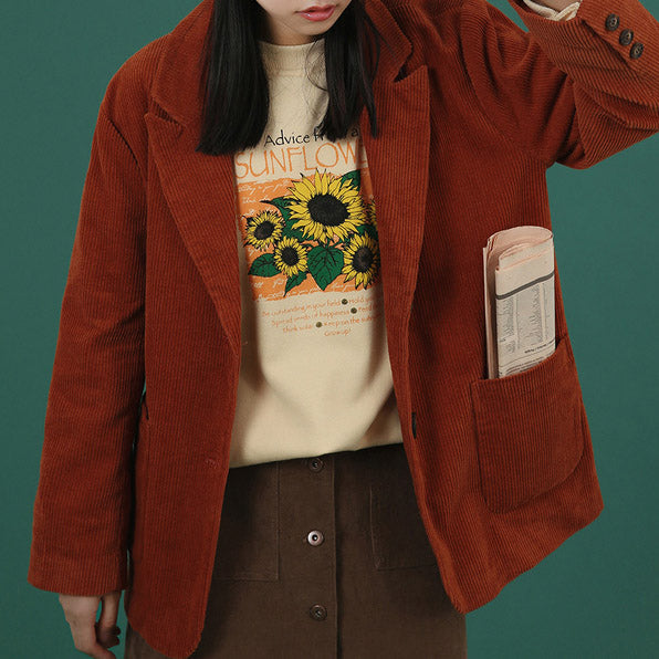 Sunflower Sweatshirt-Sweaters-MAUV STUDIO-STREETWEAR-Y2K-CLOTHING