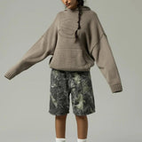 Tall Embroidered Knitted Hoodie-Light Brown-S-Mauv Studio