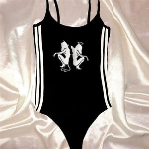 The Angel Devil Bodysuit-T-Shirts-MAUV STUDIO-STREETWEAR-Y2K-CLOTHING