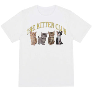 The Kitten Club T-Shirt 🐱-T-Shirts-MAUV STUDIO-STREETWEAR-Y2K-CLOTHING