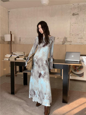 Tie Dye Maxi Dress view 5 | MAUVSTUDIO®