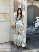 Tie Dye Maxi Dress view 9 | MAUVSTUDIO®
