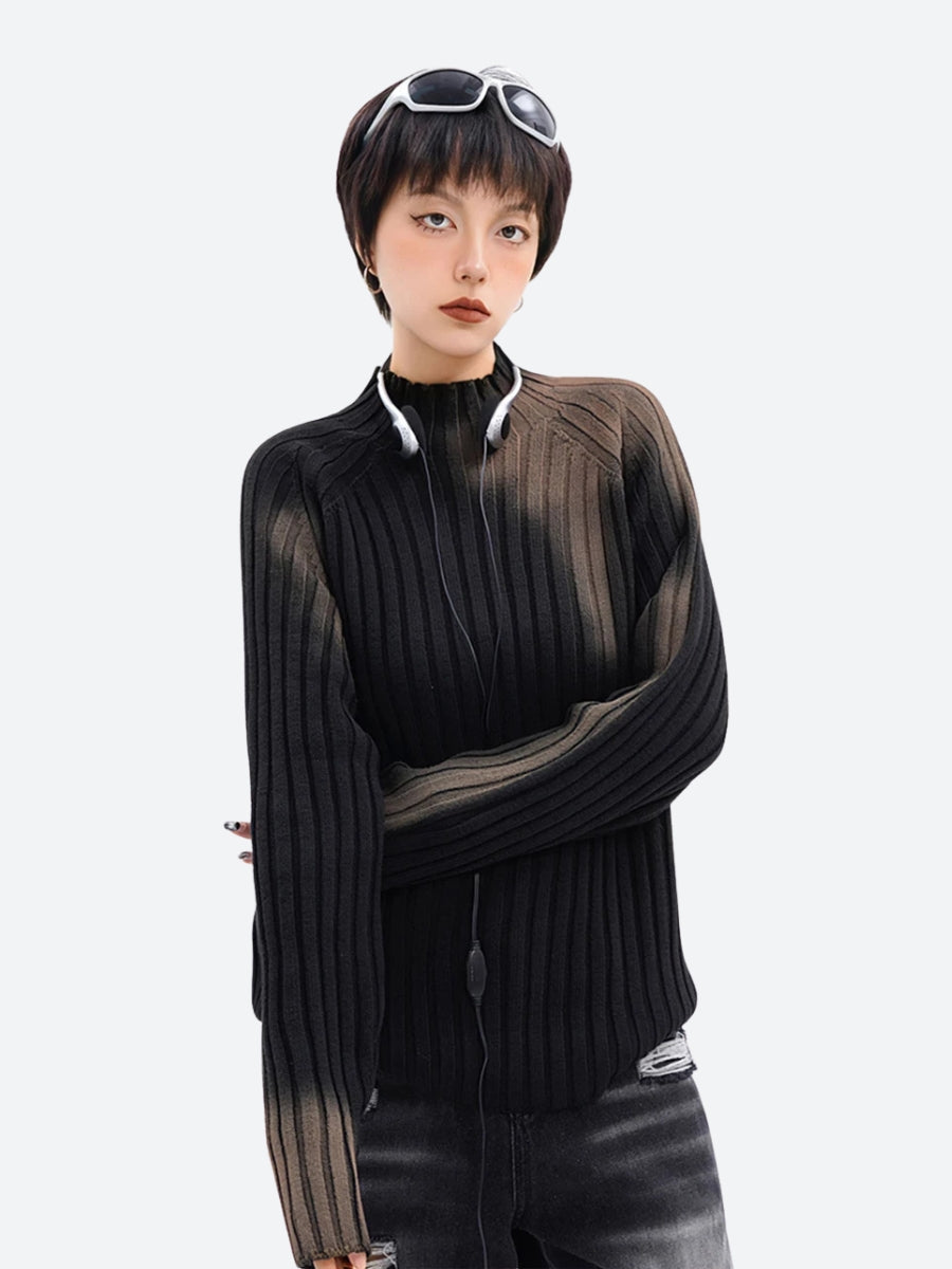 Tie Dye Ribbed Sweater