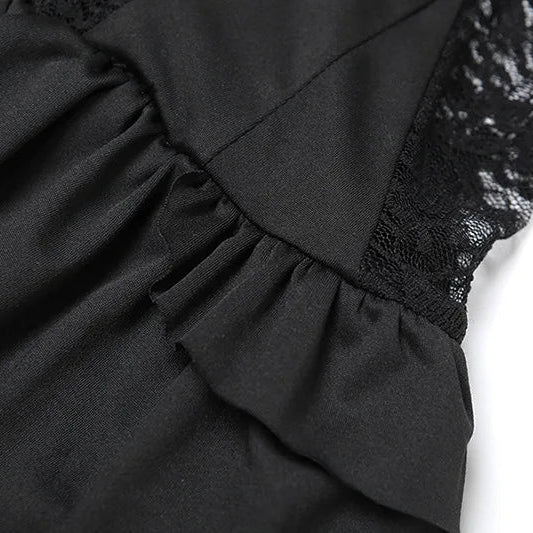 Tiered Ruffle Dress view 6 | MAUVSTUDIO®