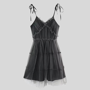 Tulle Mini Dress view 3 | MAUVSTUDIO®
