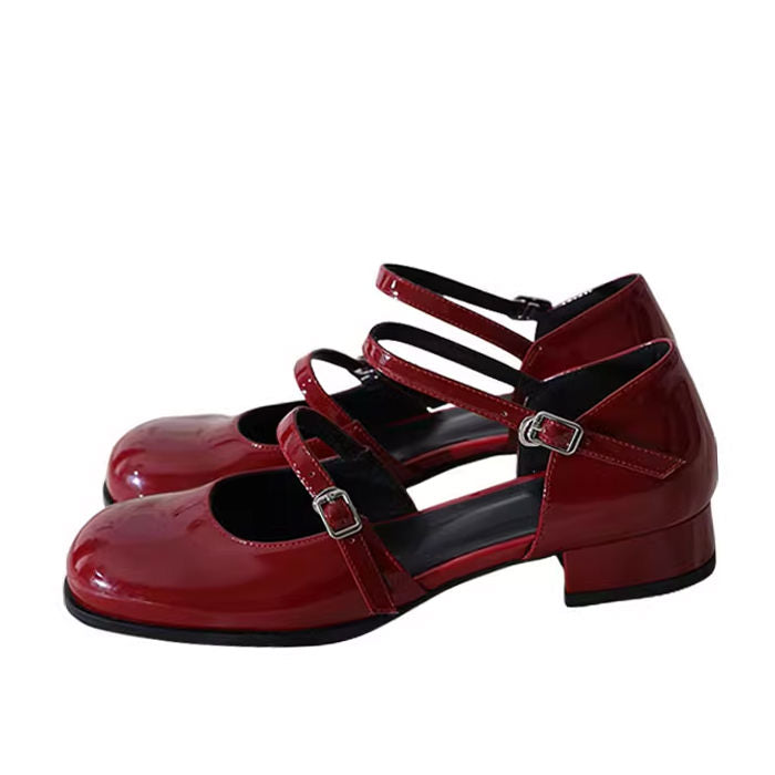 Vintage Aesthetic Mary Jane Sandals-Sandals-MAUV STUDIO-STREETWEAR-Y2K-CLOTHING
