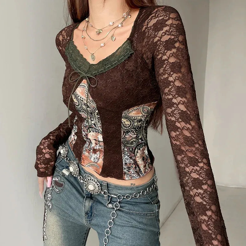 Vintage Bohemian Lace Top – MAUVSTUDIO®