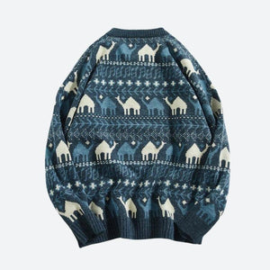 Vintage Camel Knitted Sweater-Mauv Studio
