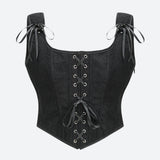 Vintage Corduroy Lace Up Corset Top – MAUVSTUDIO®