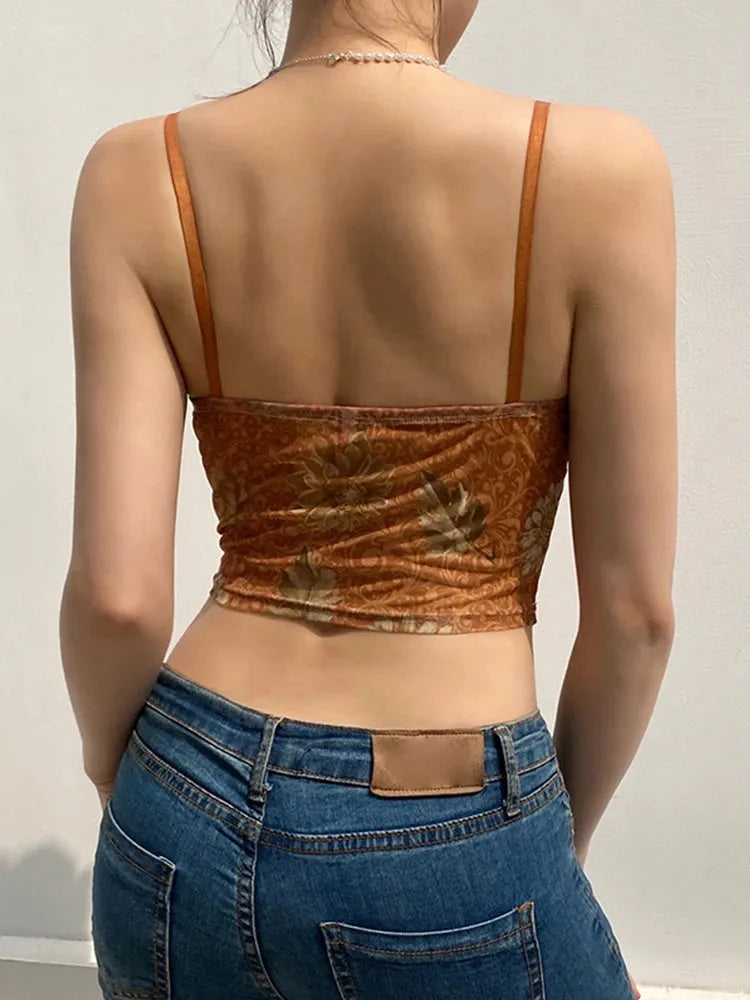 Vintage Floral Crop Top – MAUVSTUDIO®