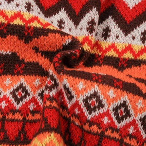 Vintage Fox Embroidered Christmas Sweater-Mauv Studio