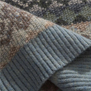 Vintage Jacquard Knitted Sweater-Mauv Studio