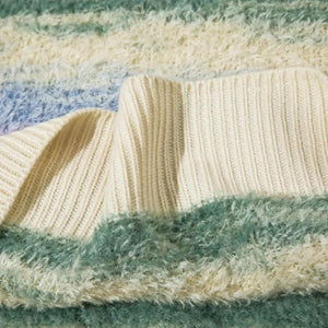 Vintage Multicolored Yarn Plush Sweater Vest-Mauv Studio