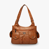Maora | Sac multi-poches Y2K simili cuir brillant – MAUVSTUDIO®