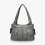 Maora | Sac multi-poches Y2K simili cuir brillant – MAUVSTUDIO®