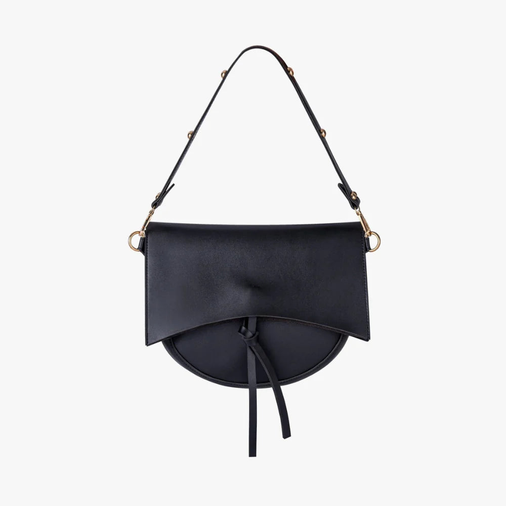 Lunara | Half-moon Bag with Tied Flap