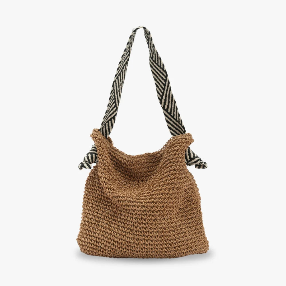 Mahira | Woven Raffia Hobo Bag
