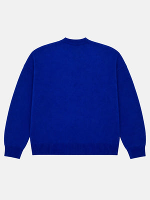 Weirdcore Alien Face Knit Sweater