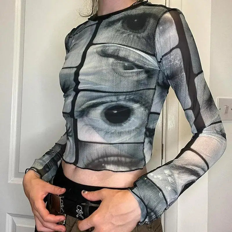 Weirdcore Eyes Top – MAUVSTUDIO®