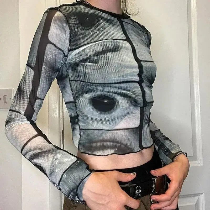 Weirdcore Eyes Top – MAUVSTUDIO®
